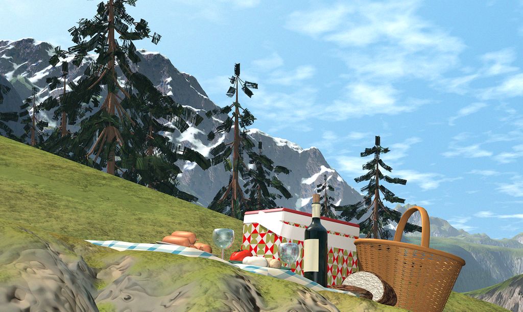 a picnic at the lakeshore is a most pleasant experience