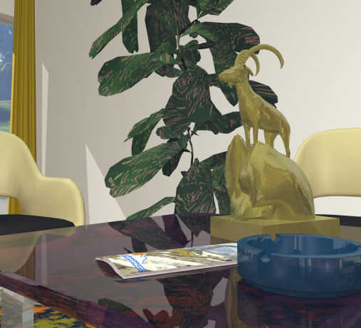 detail view from the hotel lounge