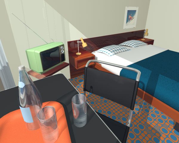 one of the comfortable and elegant double rooms